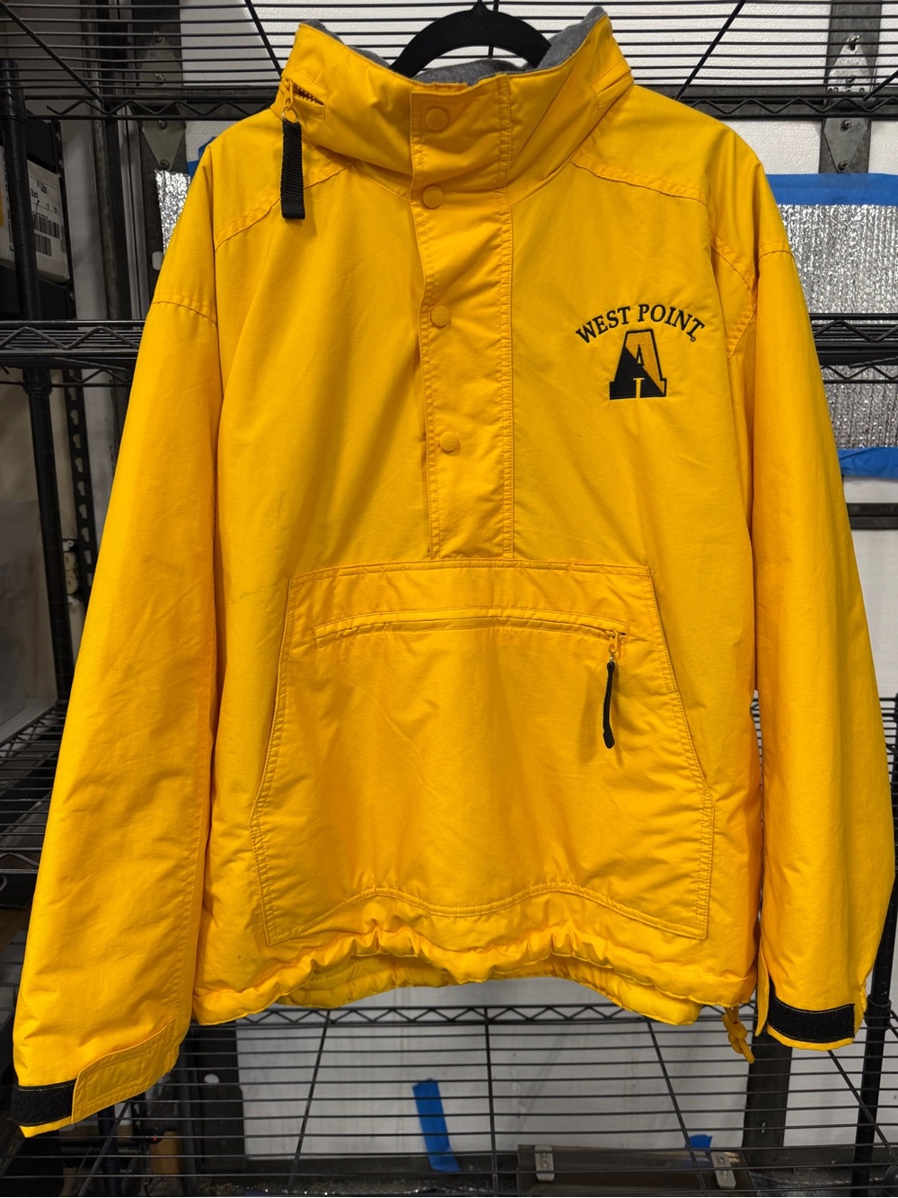 Vintage West Point Gear For Sports Yellow Anorak Jacket Men’s Medium
